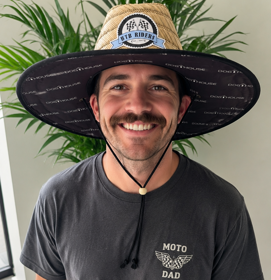 The BTB "Moto Dad" Straw Hat